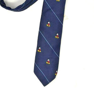 Vintage Disney Necktie Mickey Mouse Blue Made in USA